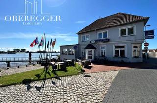 Gewerbeimmobilie kaufen in Kaje, 26919 Brake, Der wahrscheinlich schönste Blick auf die Weser – wandelbares Haus mit Wohnpotenzial in Bestlage von