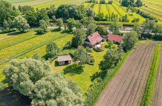 Haus kaufen in 21775 Odisheim, Idyllischer Landsitz in Alleinlage mit Bootsanleger, Nebengebäude und Saunahaus