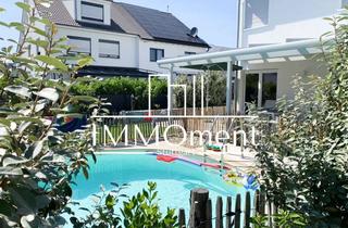 Doppelhaushälfte kaufen in 76351 Linkenheim-Hochstetten, Technik trifft Komfort: Neuwertige Doppelhaushälfte mit Pool, Wallbox & Top-Ausstattung