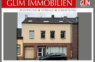 Mehrfamilienhaus kaufen in 47809 Krefeld, Krefeld - SANIERUNGSBEDU?RFTIGES MEHRFAMILIENHAUS MIT LADEN, LAGER, 2-3 WOHNUNGEN GARAGE UND GROßEM GARTEN.