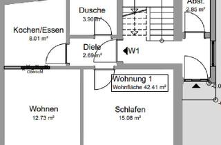 Wohnung mieten in 84307 Eggenfelden, moderne 2- Zim. Whg, im Zentrum, inkl. Küche