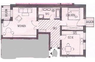 Wohnung mieten in 84489 Burghausen, Helle 2-Zimmer-Wohnung mit 2 Balkonen und Einbauküche in Burghausen