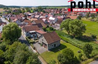 Bauernhaus kaufen in 98663 Hellingen, Fachwerk Bauernhof mit Scheune und großem Garten, Familienidyll bei Heldburg!