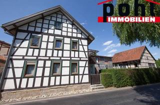 Bauernhaus kaufen in 98663 Hellingen, Fachwerk Bauernhof mit Scheune und großem Garten, Familienidyll bei Heldburg!