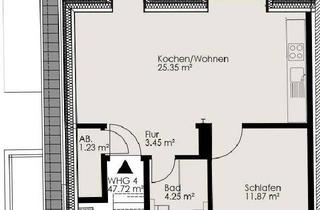 Wohnung mieten in Jägerstraße 57A, 47623 Kevelaer, Liebevoll sanierte Altbauwohnung im Dachgeschoss mit Balkon und Klimaanlage