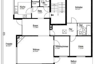 Penthouse mieten in Eschenburgstrasse 33a, 23568 St. Gertrud, Erstbezug nach Sanierung - Sonnige 4,5-Zimmer-Penthouse-Wohnung mit Balkon