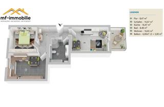 Wohnung mieten in 38368 Mariental, ruhige 2 Zimmer Wohnung, Küche, Bad, Balkon *67 m2*