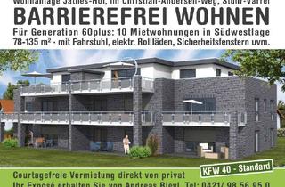 Wohnung mieten in Christian-Andersen-Weg 1a, 28816 Stuhr, 2-Zimmer-Whg. barrierefrei , EG mit Terasse Süd-West Gartenanteil