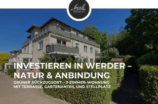 Wohnung kaufen in 14542 Werder (Havel), Ruhige Lage, zuverlässige Mieter: Gepflegte Eigentumswohnung mit Gartenanteil & Stellplatz in Werder