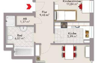 Wohnung mieten in 97769 Bad Brückenau, Attraktive 3-Zimmer-Wohnung mit Balkon und EBK in Bad Brückenau