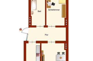 Wohnung mieten in Biesnitzer Straße 23, 02826 Südstadt, Südstadt: 2-Raumwohnung mit Tageslichtbad und Balkon
