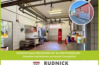 Immobilie kaufen in 31515 Wunstorf, RUDNICK bietet METZGEREI MIT EU-ZERTIFIZIERUNG – Gewerbe und Wohnen auf einem Grundstück