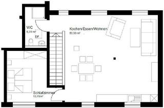 Wohnung mieten in 86753 Möttingen, Großzügige 2-Zimmer-Wohnung/Bürofläche mit EBK in 86753 Möttingen