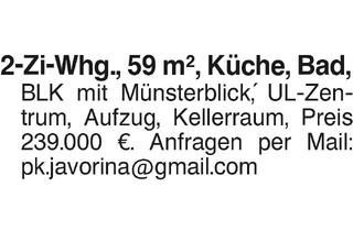 Wohnung kaufen in 89073 Ulm, 2-Zi-Wgh. mit Münsterblick