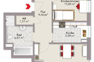 Wohnung mieten in Ernst-Putz-Straße, 97769 Bad Brückenau, 3 Zimmer Wohnung mit Balkon in TOP Lage