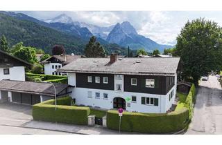 Wohnung kaufen in 82467 Garmisch-Partenkirchen, 2- Zimmer, Terrasse, Alpspitzblick – und das Ganze ruhig und mitten im Ort!