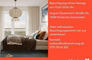 Wohnung kaufen in August-Dosenbach-Straße 13 a, 76189 Daxlanden, Große Zwei-Zimmer-Wohnung mit Gartenanteil (Nr. 23)