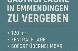 Gastronomiebetrieb mieten in 79312 Emmendingen, Gastrofläche in zentraler Lage von Emmendingen – vollständig ausgestattet