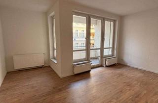 Wohnung mieten in Gubener Str. 40, 15230 Gubener Vorstadt, toll gelegene, großzügig geschnittene 3-Raumwohnung mit Balkon in Park & Citynähe