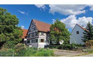 Haus kaufen in 88527 Unlingen, klassisches Fachwerk-Doppelhaus mit 2 großen Scheunen am Fuße des "Bussen"