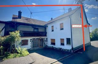 Haus kaufen in 57520 Molzhain, Wohnhaushälfte mit Studio und Gartenhaus
