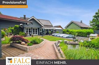 Einfamilienhaus kaufen in 19246 Zarrentin, +++ PROVISIONSFREI - Wohlfühloase mit Pool, Sauna und Teich direkt am Wald +++