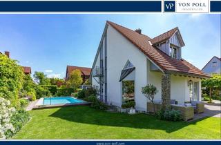 Einfamilienhaus kaufen in 91564 Neuendettelsau, Wohnen wie im Urlaub – Einzigartiges Traumhaus mit Pool, Gartenidylle und stilvollem Wohnambiente