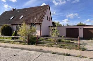 Doppelhaushälfte kaufen in 17309 Pasewalk, HORN IMMOBILIEN ++ RESERVIERT! Pasewalk Doppelhaushälfte, kleines Haus, großes Grundstück