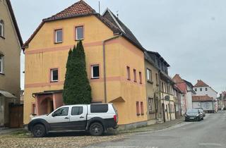 Haus kaufen in 07616 Bürgel, Sanierungsbedürftiges Stadthaus im Herzen der Töpferstadt Bürgel – Ideal für Familien mit Vision