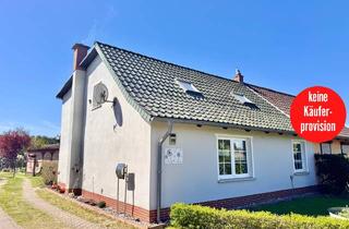 Doppelhaushälfte kaufen in 17375 Leopoldshagen, HORN IMMOBILIEN ++ Leopolshagen nur 5 km bis zum Stettiner Haff, Doppelhaushälfte in ruhiger Lage