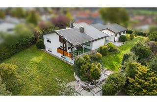 Einfamilienhaus kaufen in 74564 Crailsheim, Bungalow mit Charakter: Panoramablick, Gartenidylle und Platz für Generationen