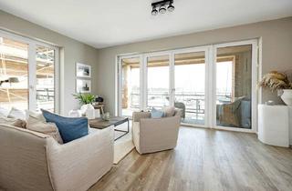 Wohnung kaufen in 23570 Lübeck, Großzügige Maisonette-Neubauwohnung in erster Reihe mit Traveblick