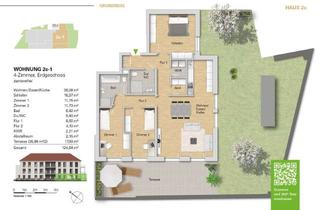 Wohnung mieten in Pfinztalstr. 2c, 76227 Durlach, ***Neubau 4 Zi.-Wohnung im EG, WE 2c-1 als Erstbezug mit Terrasse u. Garten***