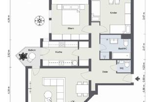 Wohnung mieten in 76855 Annweiler, Annweiler am Trifels - Sofort beziehbare 3-Zi.-Wohnung mit Balkon & Weitblick, im Zentrum von Annweiler