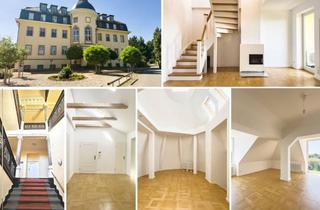 Wohnung kaufen in 04416 Markkleeberg, Wohntraum mit Seeblick! 5-Raum-DG-Maisonette, Lift, Kamin, XL-Carport, EBK, Klimaanlage, Sauna