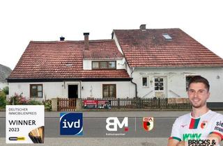 Haus kaufen in 86647 Buttenwiesen, Komplettes Doppelhaus – eine Haushälfte zum Gestalten, eine mit zuverlässiger Mieterin