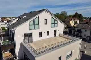 Wohnung kaufen in Brückenstraße 31, 83043 Bad Aibling, Die Besondere: 2-Zimmer-Wohnung mit Bergblick und riesiger Dachterrasse