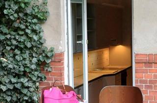 Wohnung mieten in Bleibtreustraße, 10707 Charlottenburg, Bleibtreustraße! Charmante große ruhige 2-Zi-Altbauwhg, EG mit Gartenterrasse