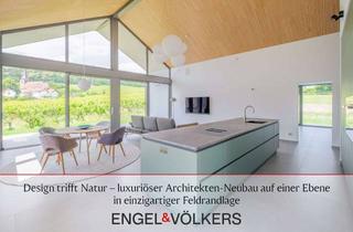 Haus kaufen in 76889 Schweigen-Rechtenbach, Design trifft Natur – luxuriöser Architekten- Neubau auf einer Ebene in einzigartiger Feldrandlage