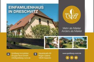 Haus kaufen in 18573 Dreschvitz, Großzügiges saniertes EFH mit wunderschönem Grundstück und Ausbaureserve!