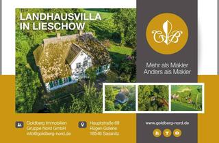 Villa kaufen in 18569 Ummanz, Landhausvilla in Alleinlage und Boddennähe! - traumhaftes Fachwerkdenkmal unter Reet