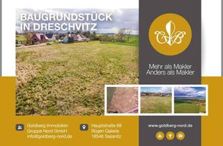 Grundstück zu kaufen in 18573 Dreschvitz, Idyllisches Baugrundstück in ruhiger Lage - Perfekter Ort für Ihr neues Zuhause