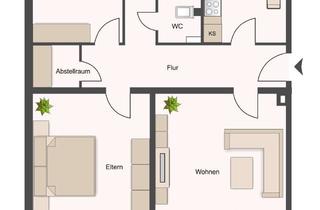 Wohnung mieten in Solinger Straße 10, 34497 Korbach, Gemütliche 3-Zimmer-Erdgeschoßwohnung in Korbach