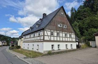 Haus kaufen in 09477 Jöhstadt, Denkmalgeschütztes Fachwerkhaus mit Großgarage / Hobbywerkstatt