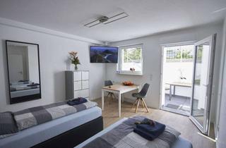 Immobilie mieten in 63075 Waldheim, Moderne möblierte Souterrain-Wohnung mit Terrasse – All-Inclusive-Miete
