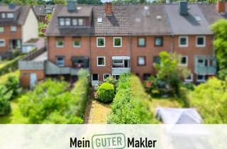 Haus kaufen in 28329 Gartenstadt Vahr, Solides Reihenmittelhaus mit Balkon, Garten & Garage – viel Potenzial in ruhiger Lage der Vahr