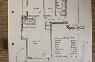 Wohnung mieten in Huberstraße, 78073 Bad Dürrheim, Moderne 3-Zimmer-Wohnung mit Balkon, Tiefgaragenstellplatz & Aufzug – direkt am Solemar und Kurpark
