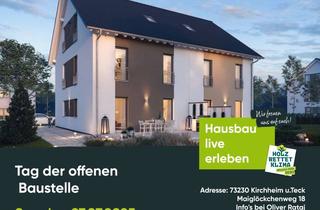 Haus kaufen in Maiglöckchenweg 18, 73230 Kirchheim, Tag der offenen Baustelle in Kirchheim u. Teck - Sonntag, 27.07.2025