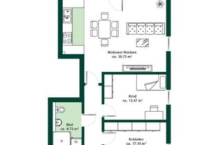 Immobilie mieten in Gottfried-Buhr-Weg 14 D, 30916 Isernhagen, Erstbezug: Neubau 3-Zimmerwohnung mit Balkon und Aufzug in Hannovers begehrter Südstadt