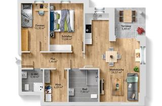 Wohnung kaufen in 49661 Cloppenburg, Ebenerdiges Wohnen in Cloppenburg - Nachhaltiger Neubau (Effizienzhaus 40 + QNG)